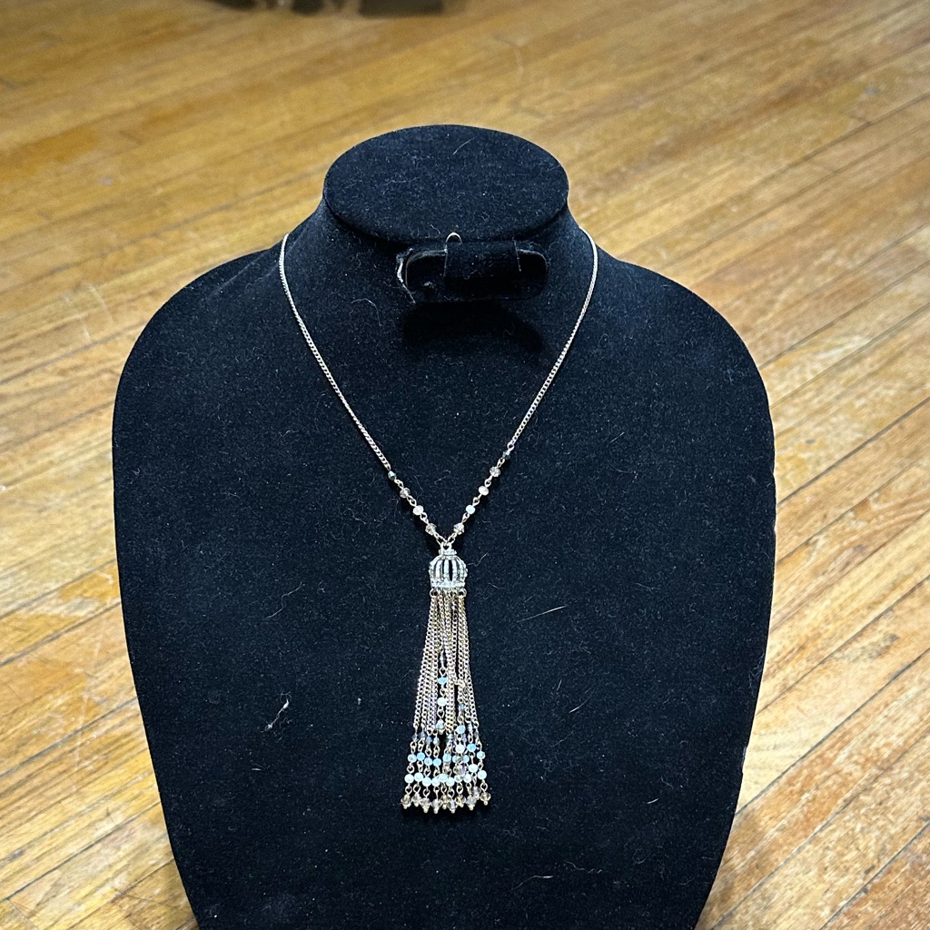 Ali-Khan Gold Tone Necklace 18”